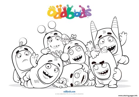 Oddbods Coloring Pages .